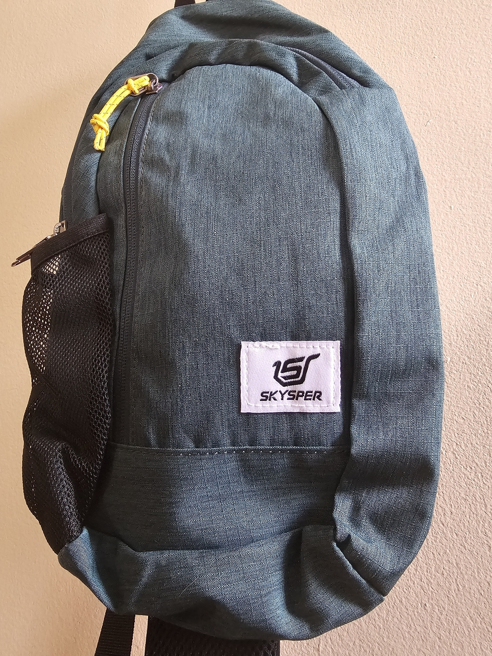 Teal Sling Backpack for Men - Picture 3 of 8